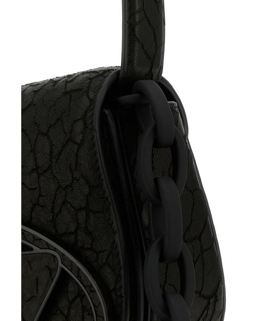 DIESEL Black Leather 1Dr Shoulder Bag