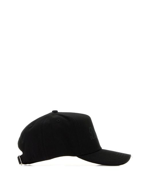 DSquared² Black Cotton Baseball Cap for men