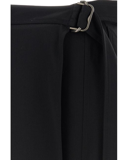 Burberry Black Twill Skirt