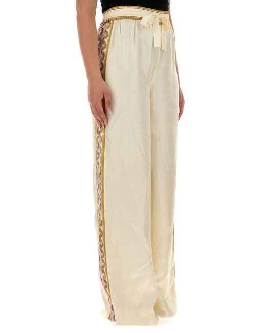 Zimmermann Natural Cream Twill Luna Wide-leg Pant
