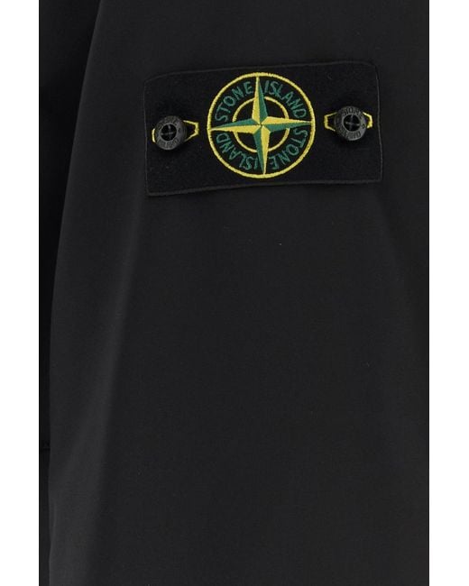 Stone Island Black Stretch Polyester Jacket for men