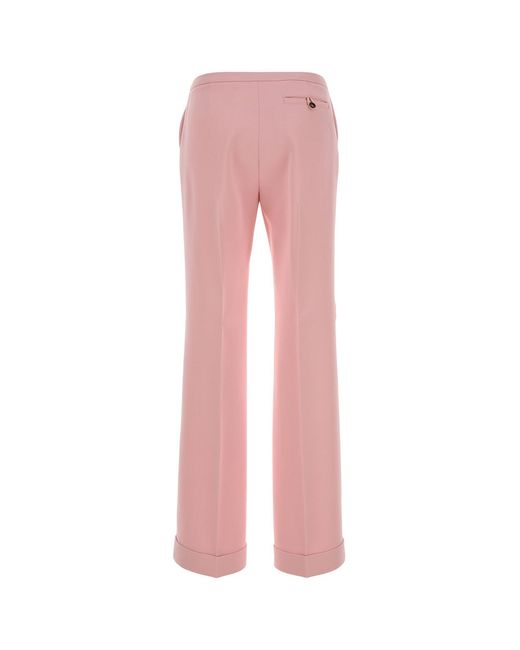 Alberta Ferretti Pink Crepe Pant