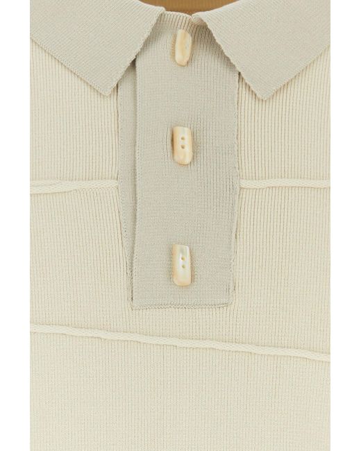 NAMACHEKO Natural Sand Viscose Blend Syl Bandage Polo Shirt for men