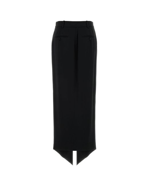 Tom Ford Black Satin Skirt