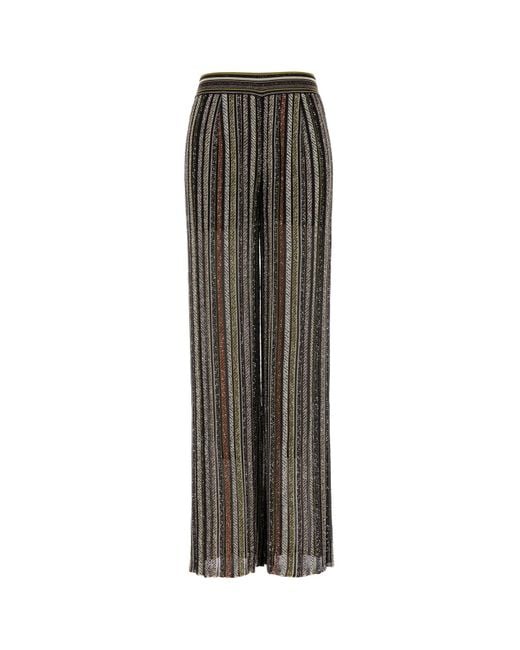 Pantalone in misto viscosa stretch ricamata di Missoni in Multicolor