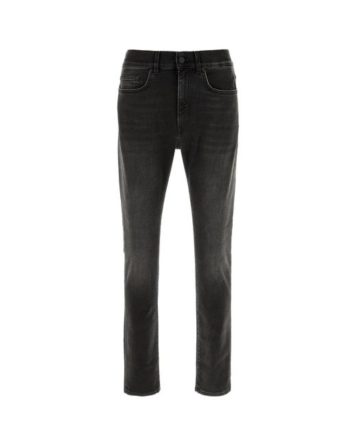 PT Torino Black Stretch Denim Jeans for men