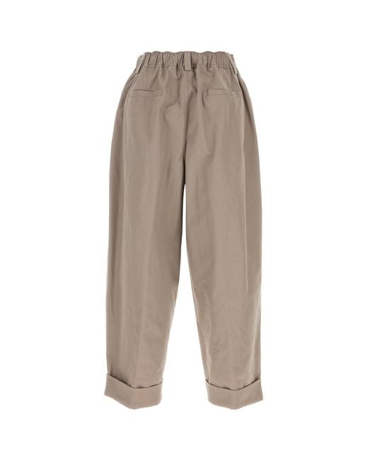 Marni White Cappuccino Canvas Pant for men