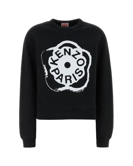 KENZO Black Cotton Sweatshirt