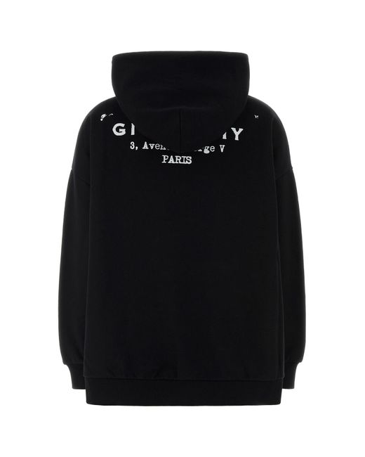 Givenchy Black Cotton Oversize Sweatshirt