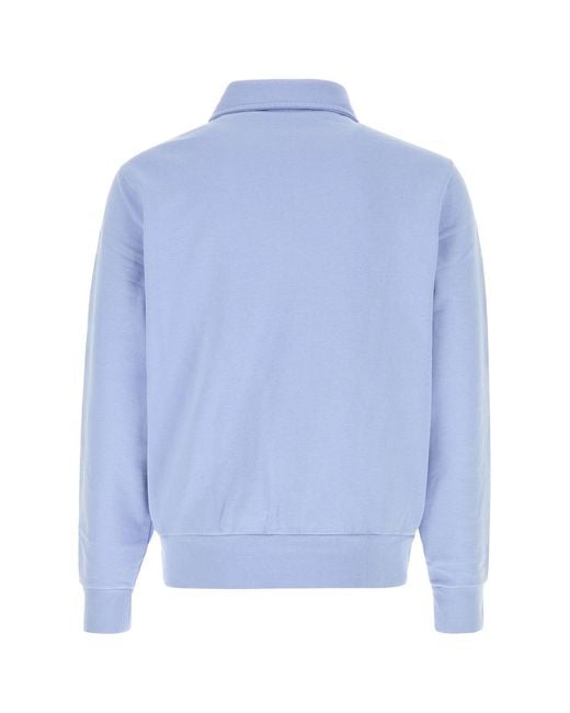 Polo Ralph Lauren Powder Blue Cotton Polo Shirt for men
