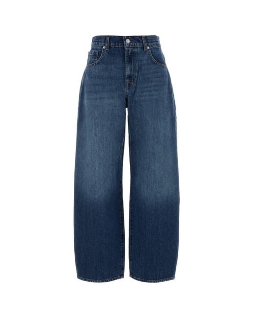 7 For All Mankind Blue Denim Bonnie Jeans