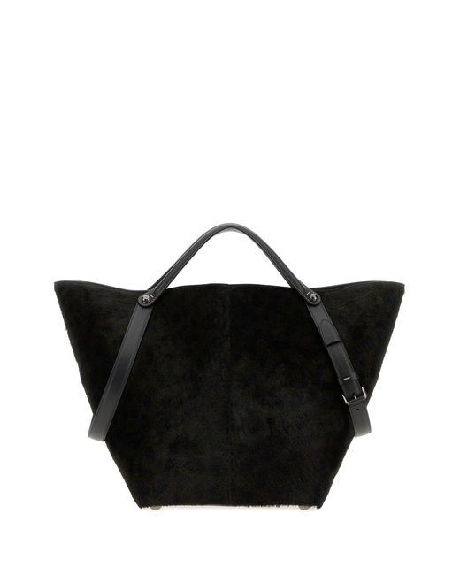 Maison Margiela Black Printed Calf Hair Dress-Age Shopping Bag