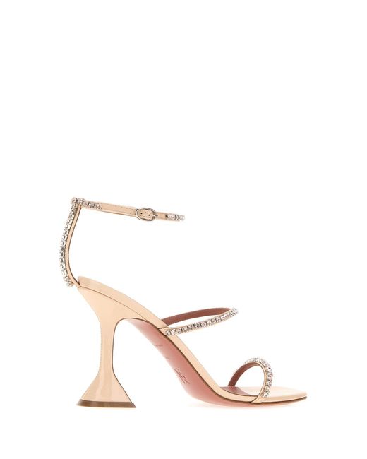 AMINA MUADDI White Skin Leather Gilda Sandals