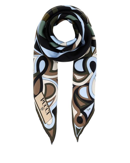 Emilio Pucci Black Triangolo 120X120