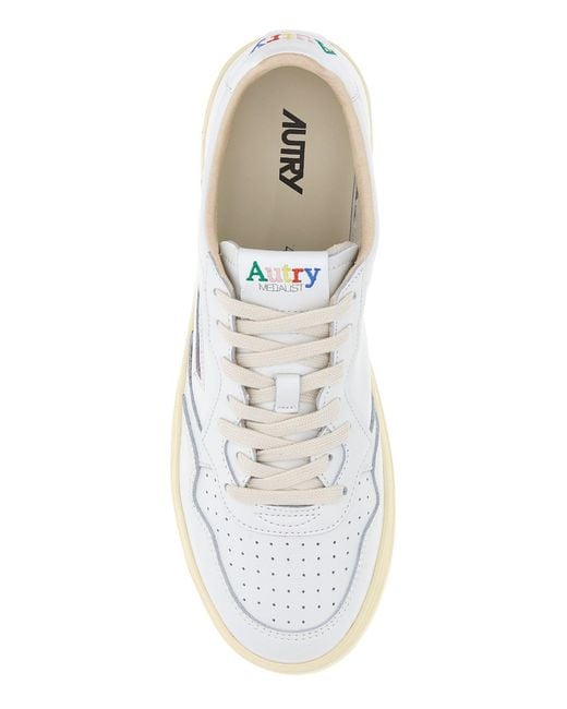 Autry White Leather Sneakers for men