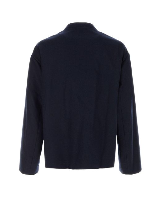 Jil Sander Midnight Blue Wool Jacket for men