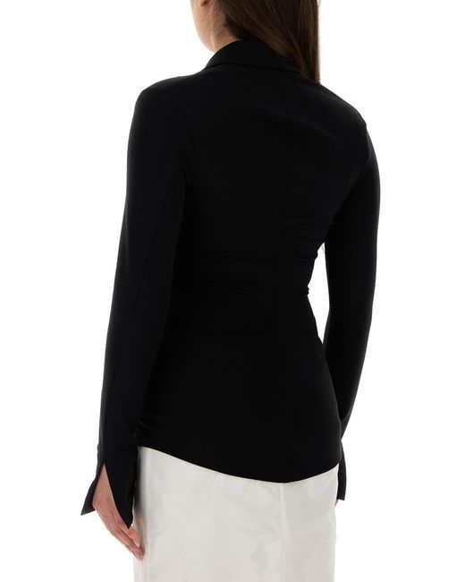 Jil Sander Black Slim Solid Shirt