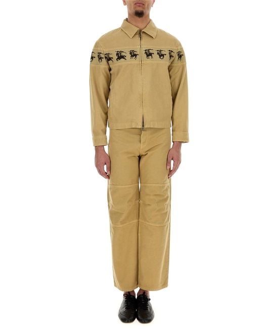Burberry Natural Beige Denim Jacket for men
