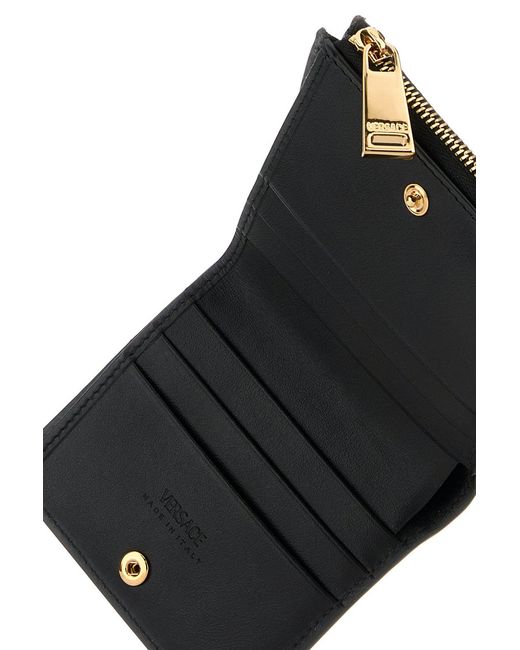 Versace Black Leather Wallet for men