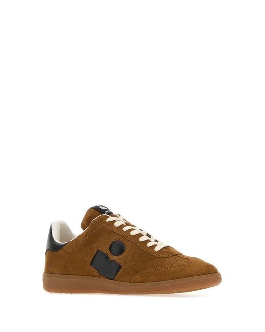 Isabel Marant Brown Camel Suede Bryce Sneakers