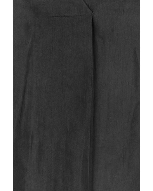 THE ROSE IBIZA Black Silk Endochina Blouse
