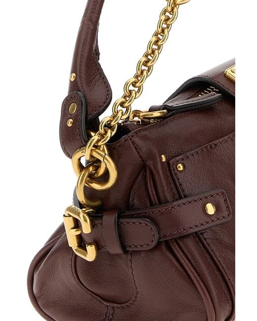 Chloé Brown Chocolate Leather Paddington Shoulder Bag