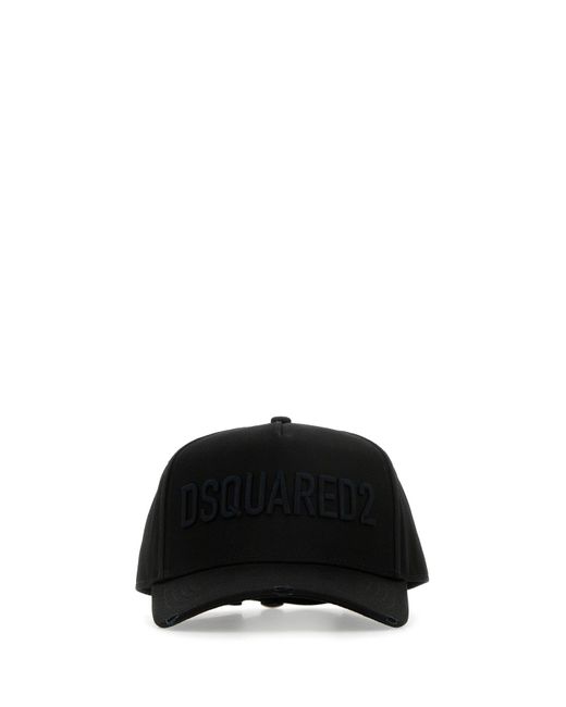 Cappello da baseball in cotone nero di DSquared² in Black da Uomo