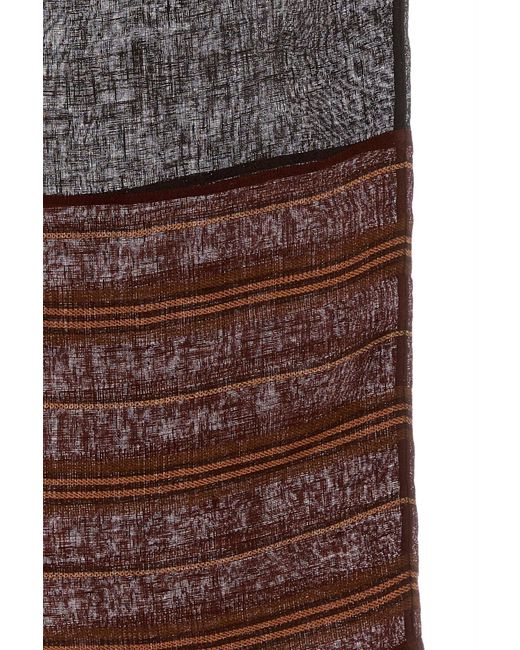 Tory Burch Brown Linen Wide-leg Pant