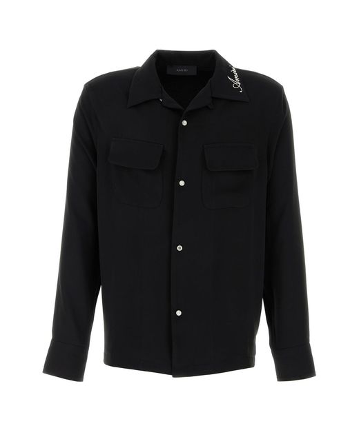 Amiri Black Polyester Shirt for men