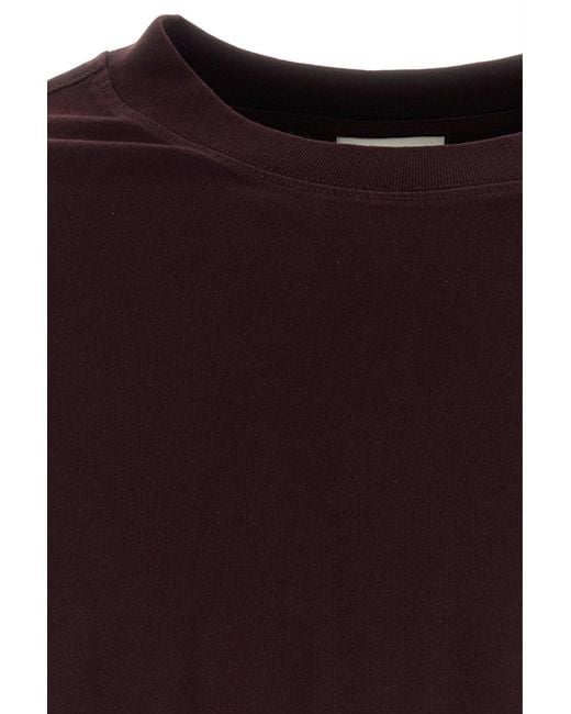 Dries Van Noten Purple Grape Cotton Oversize Hegland T-shirt for men