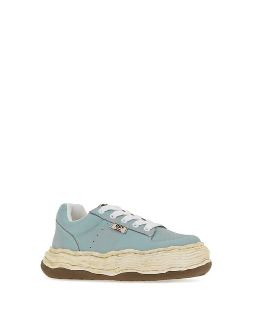 Maison Mihara Yasuhiro Light-blue Leather Oliver Sneakers