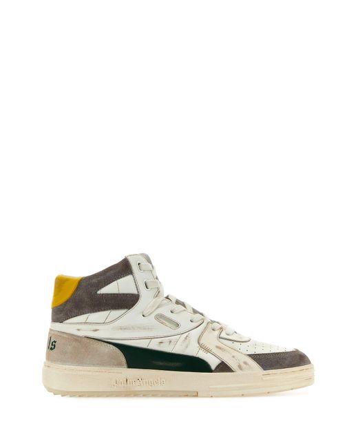 Palm Angels Multicolor Leather Palm University Sneakers for men