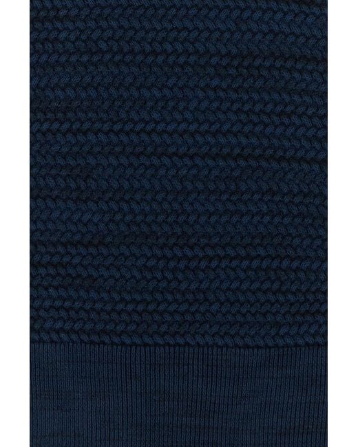 Etro Navy Blue Cotton Polo Shirt for men