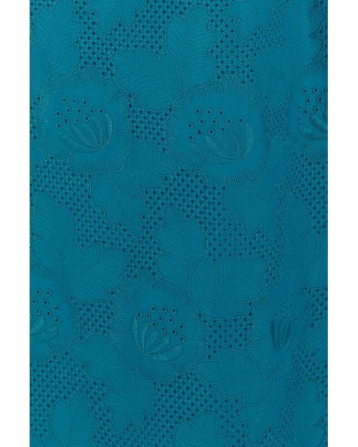 Valentino Garavani Blue Turquoise Lace Dress