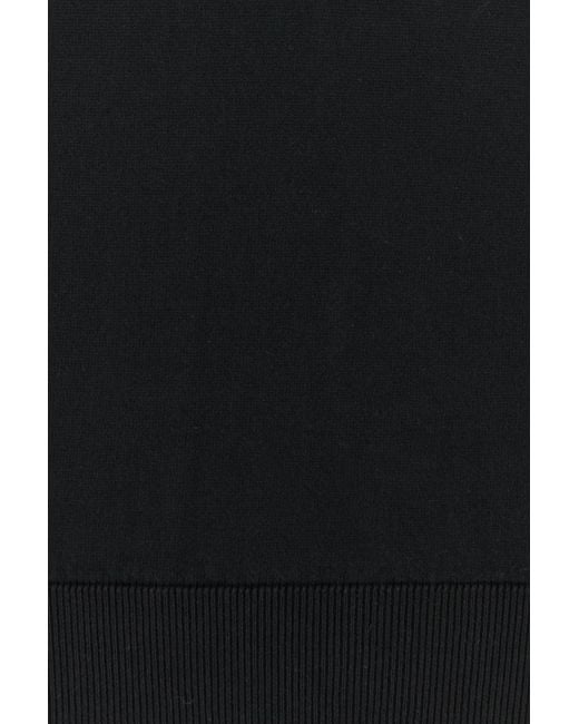 Fedeli Black Cotton Sweater for men