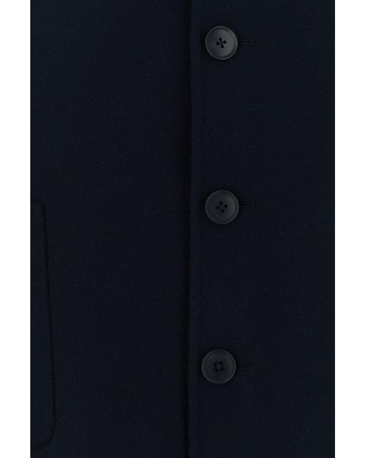 Extreme Cashmere Navy Blue Wool Blend Maker Coat