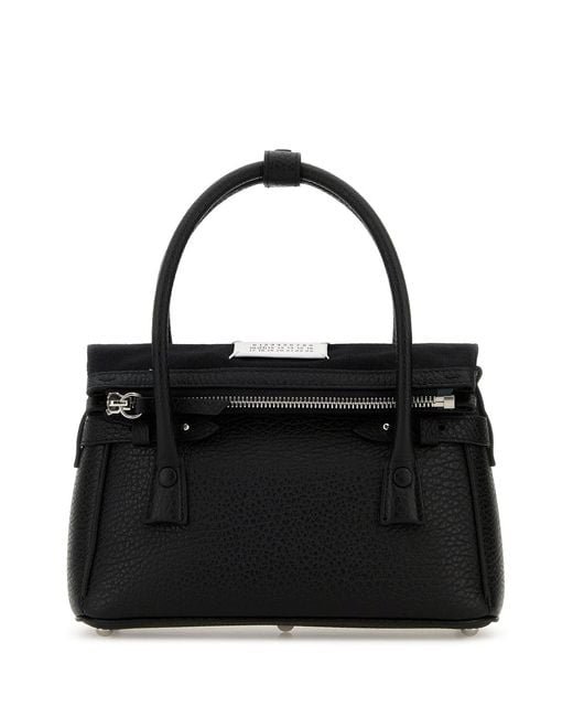 Maison Margiela Black Leather Handbag