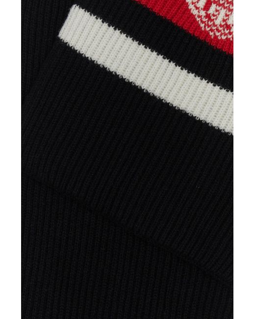 Sciarpa in cashmere nero di Prada in Black da Uomo