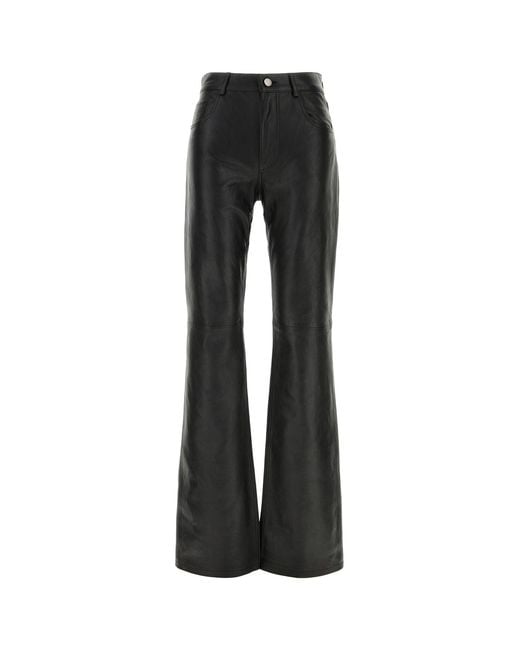 Haikure Black Back Leather Pant