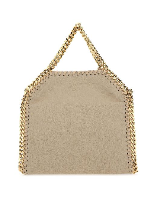 Stella McCartney Natural Sand Shaggy Deer Micro Falabella Handbag
