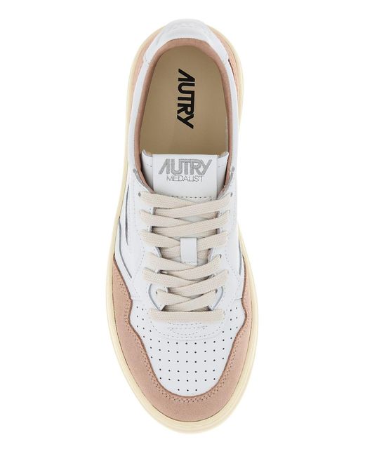Autry White Leather Medalist Sneakers