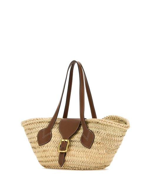 J&m Davidson Natural Straw Shopping Bag