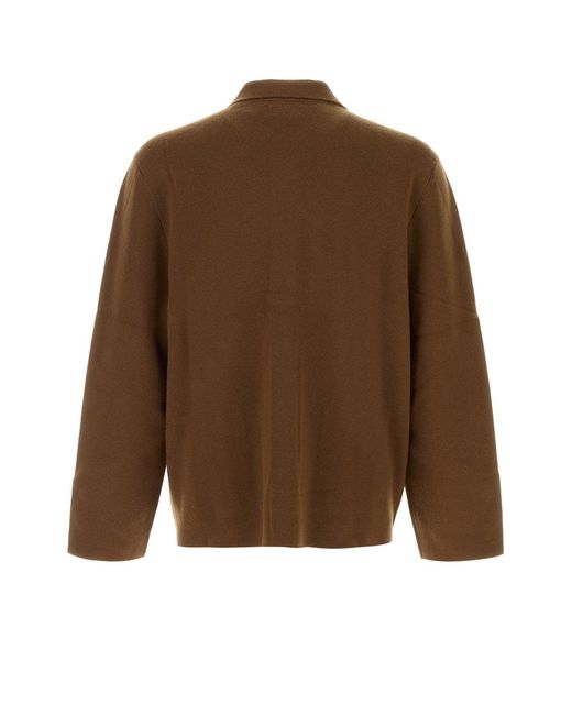 LeKasha Brown Cashmere Cardigan for men