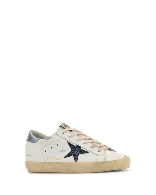Sneakers Super Star Classic in pelle bianca di Golden Goose Deluxe Brand in White