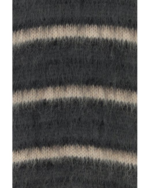 Maglione in misto mohair ricamato di Marni in Black da Uomo