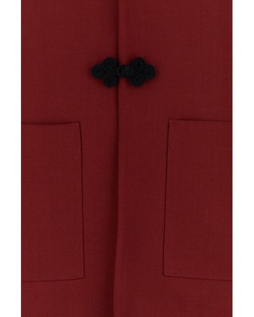 Rohe Tiziano Red Wool Blazer