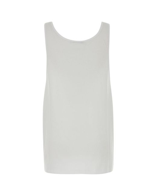 Stella McCartney White Cotton Tank Top