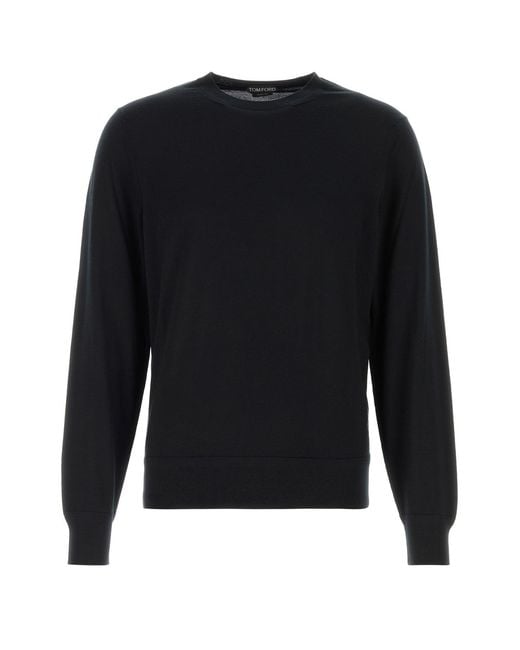 Tom Ford Black Wool Sweater for men