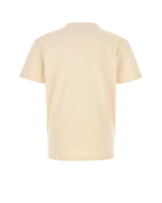 T-shirt in cotone beige di DSquared² in White da Uomo