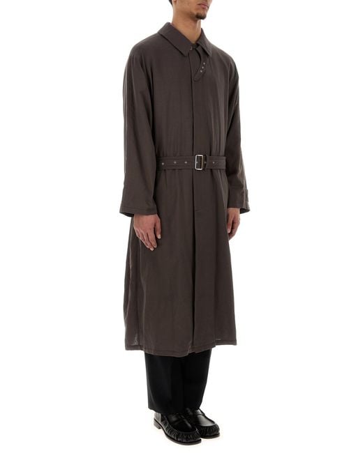 Magliano Brown Chocolate Cotton La Sapienza Trench Coat for men
